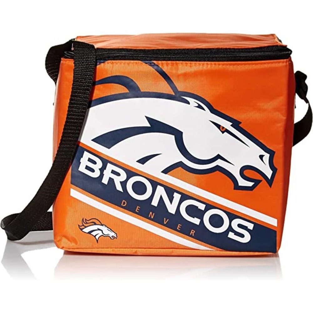 FOCO Denver Broncos NFL Big Logo Stripe 12 Pack Cooler Bag